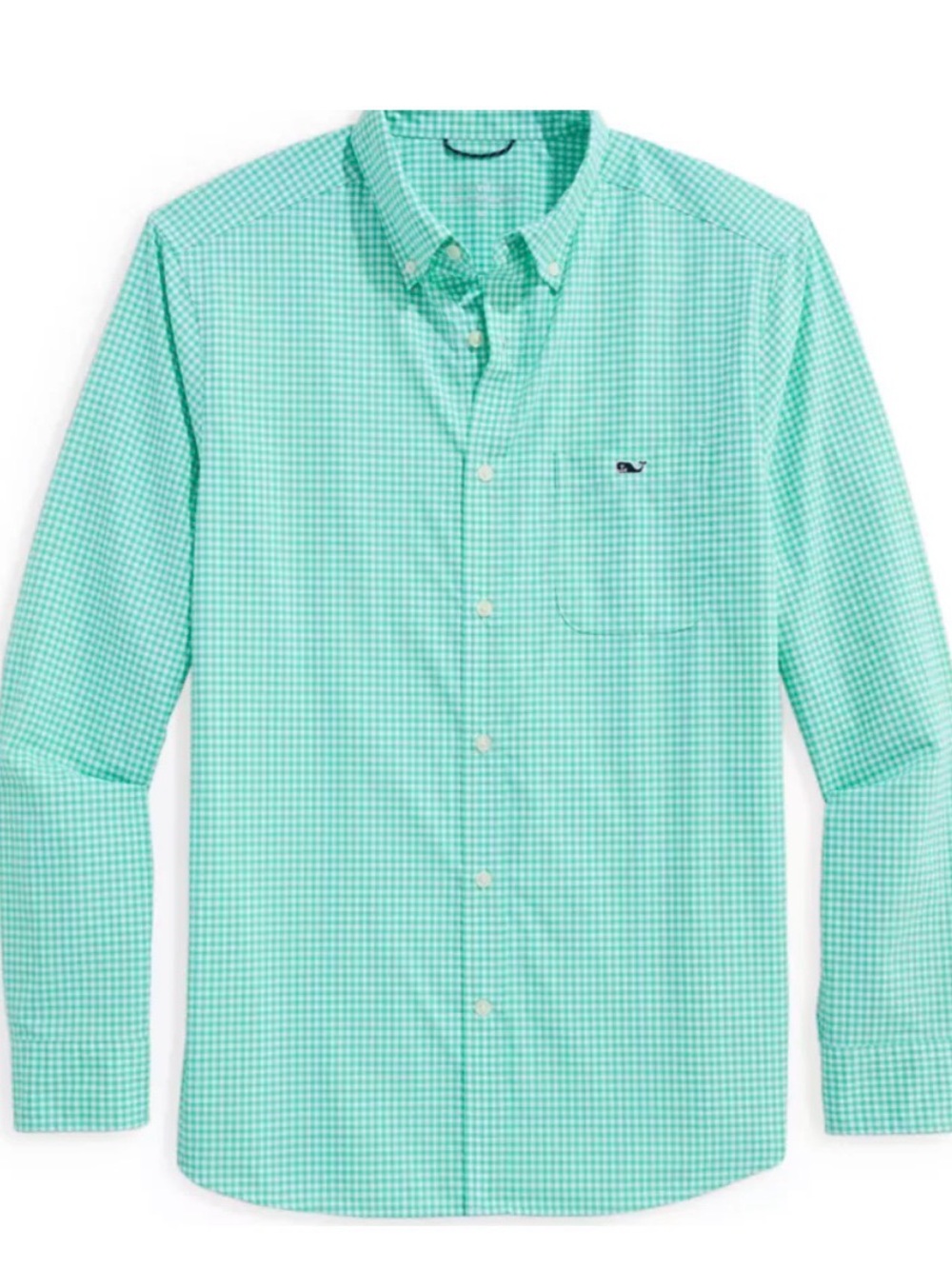 NWOT Vineyard Vines Men's Classic Fit Tucker Shirt in Teal Gingham - Sz M